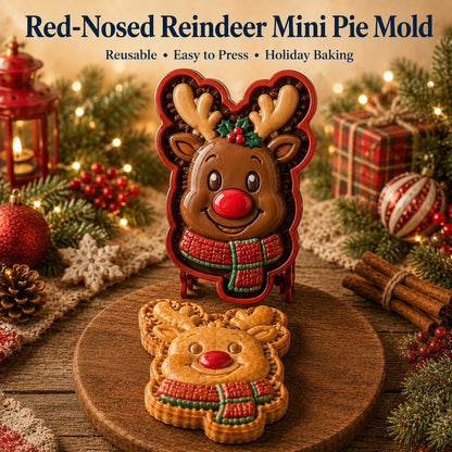 Christmas Mini Pie Molds — 9 Festive Designs - Approx. 2.36 × 2.36 inches (6 × 6 cm)