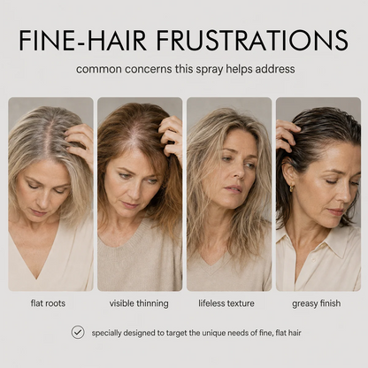 ✨ Fluffy Hair Shaping Spray,   Peach Scent Volumizing Hair   Mist for Long Wear Hold